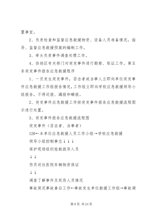 闵寨小学危险物品安全事故应急预案.docx