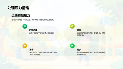 儿童体育锻炼益处PPT模板