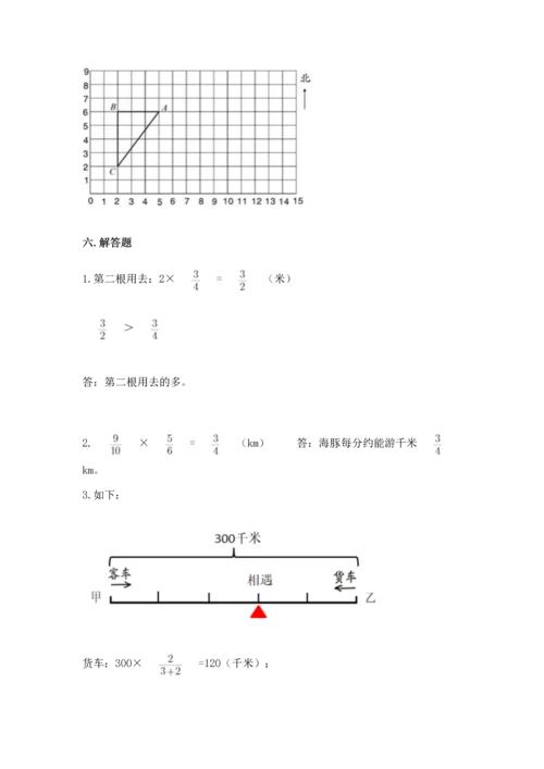 人教版六年级上册数学期中测试卷及参考答案（培优b卷）.docx