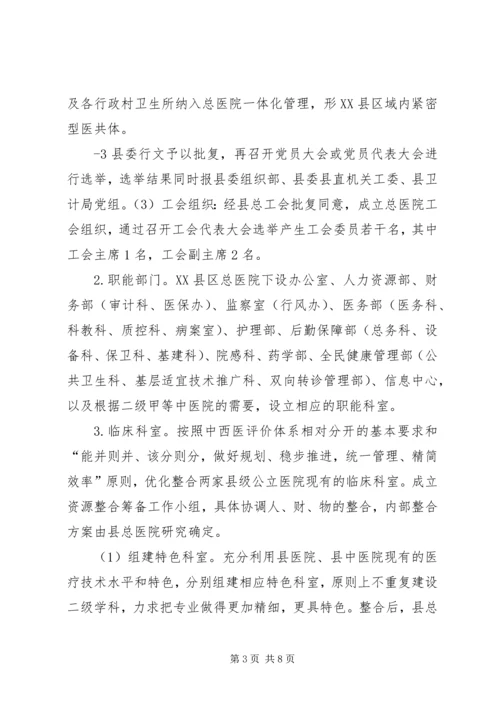 XX县紧密型医共体建设实施方案 (3).docx