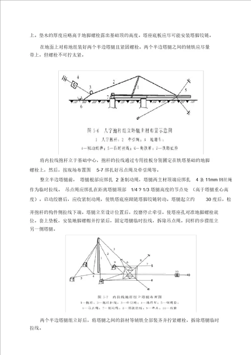 组塔施工方案