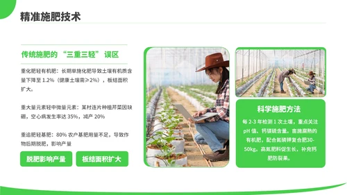 绿色商务风现代农业种植技术PPT模板