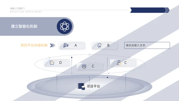政务平台部门工作总结汇报通用PPT模板