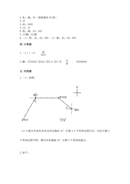 人教版六年级上册数学 期中测试卷附参考答案【培优a卷】.docx