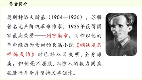 七年级下册语文第5单元 整本书阅读  《钢铁是怎样炼成的》课件（31张PPT)