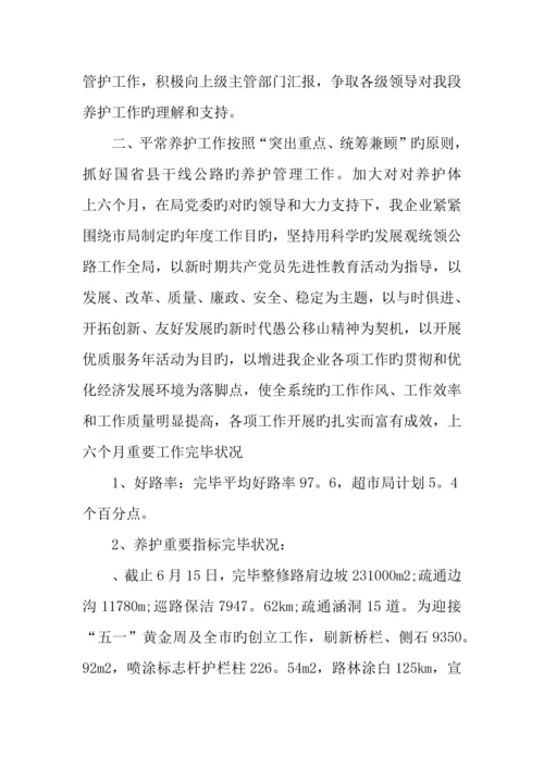 公路专业技术工作总结.docx