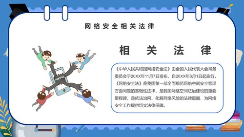 学校学生网络安全课件PPT模板