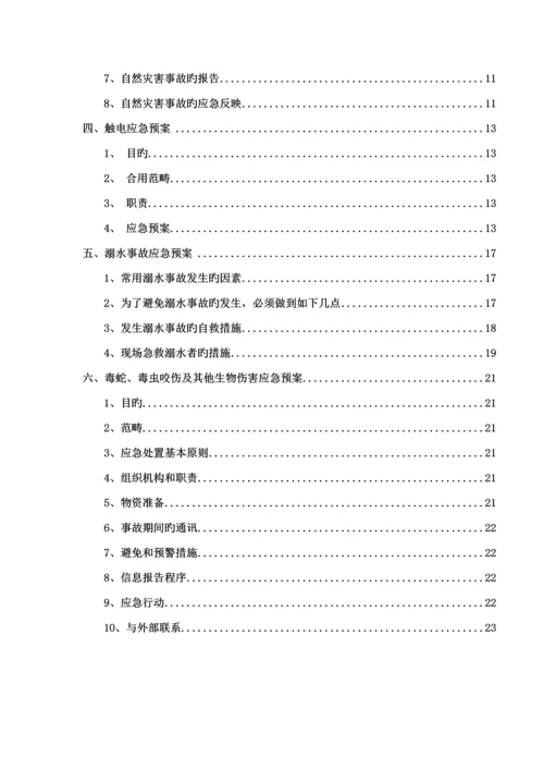 各类安全生产应急全新预案标准手册汇总.docx