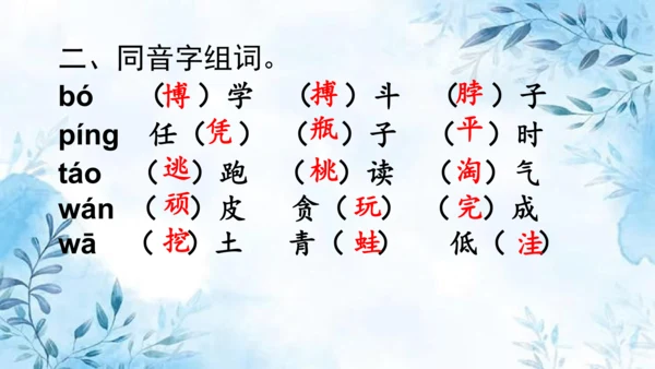 部编版语文四年级上册第六单元复习课件