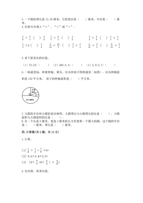 小学数学六年级上册期末试卷精品【突破训练】.docx