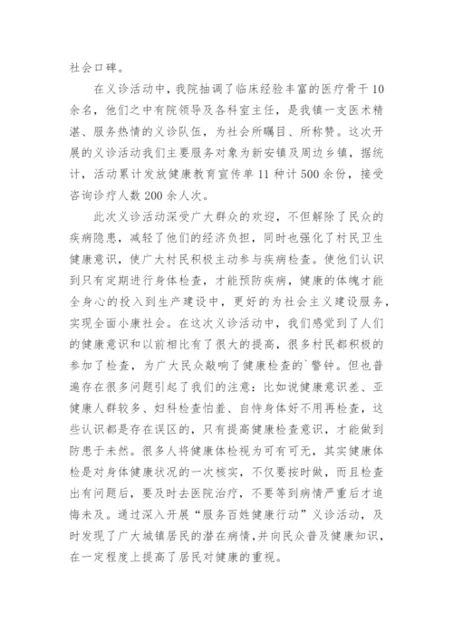 卫生院义诊活动总结_1.docx