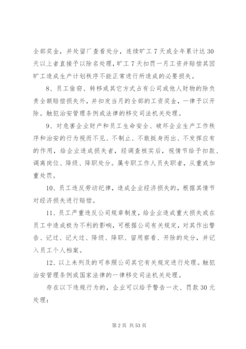 公司劳动纪律规章制度.docx