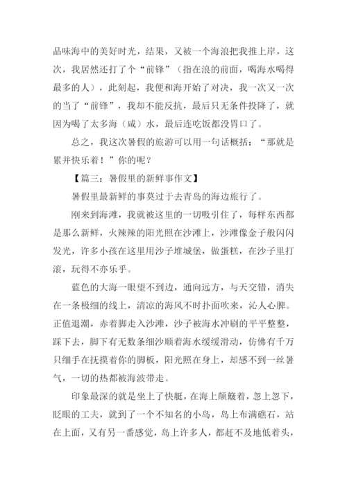 暑假里的新鲜事作文500字.docx