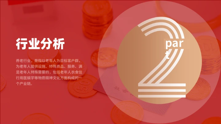 中国养老市场调查与发展预测报告通用PPT模板