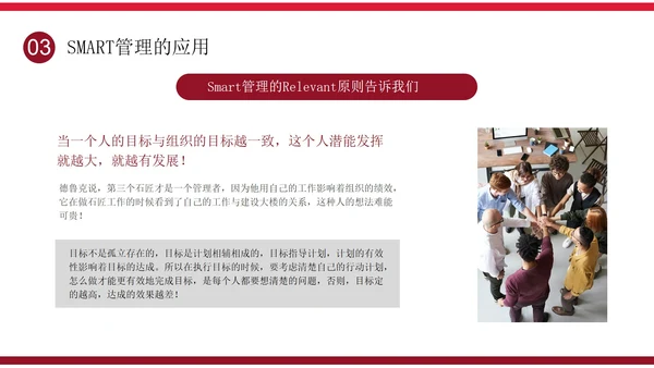 简约大气企业培训目标管理之smart原则PPT模板