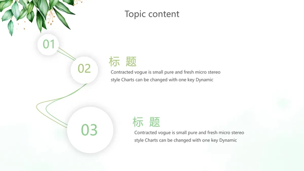 绿色小清新述职报告动态PPT模板