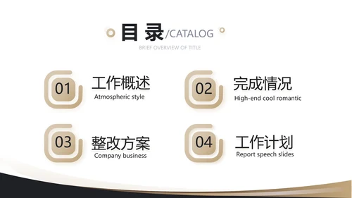 2021奢华尊贵年终工作总结述职报告PPT