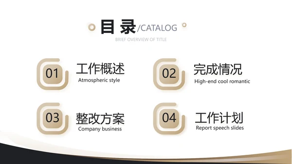 2021奢华尊贵年终工作总结述职报告PPT
