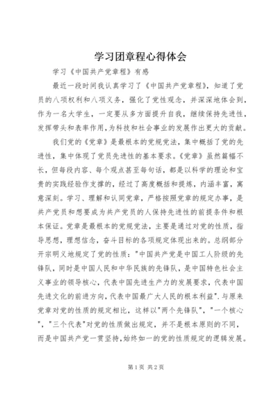 学习团章程心得体会 (5).docx