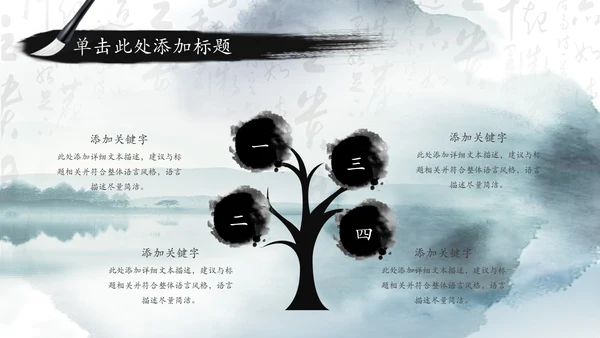 中国风国学经典古典传统文化论语PPT模板