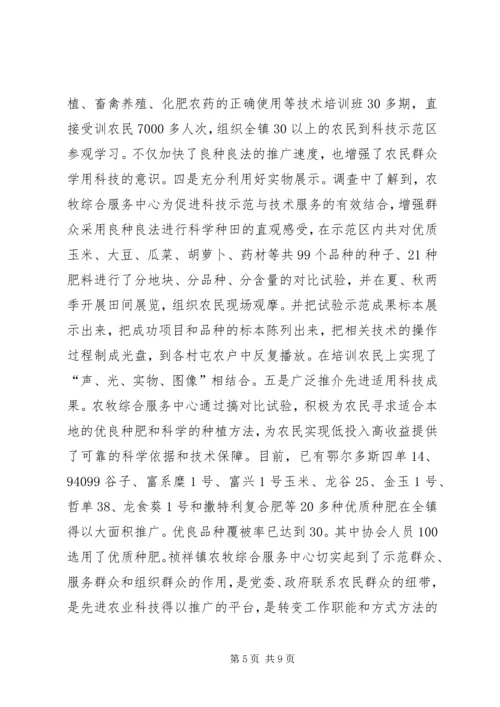 关于×镇农牧综合服务中心建设有关情况的调查 (5).docx