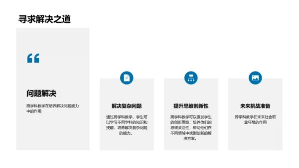 实践跨学科教学法PPT模板