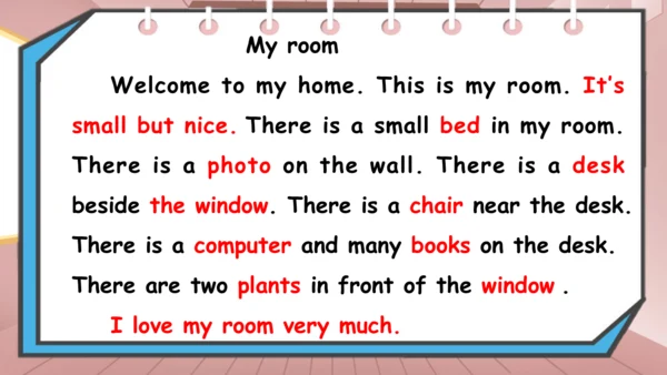 Unit 5 There is a big bed 复习课件（词组+句型+语音+语法+写作指导）