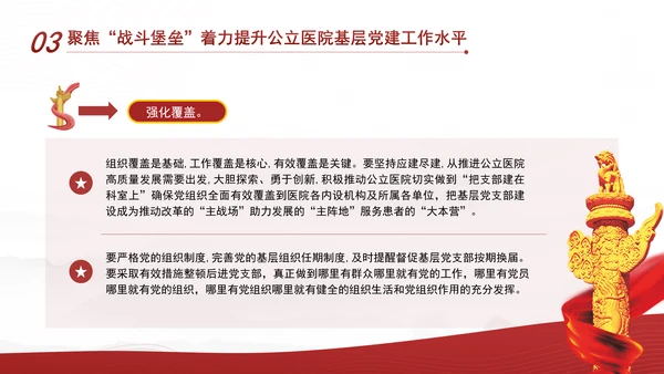 推动公立医院党建工作高质量发展PPT课件