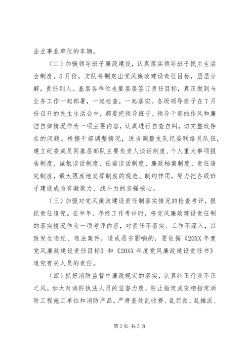 市消防支队纪检工作计划 (3).docx