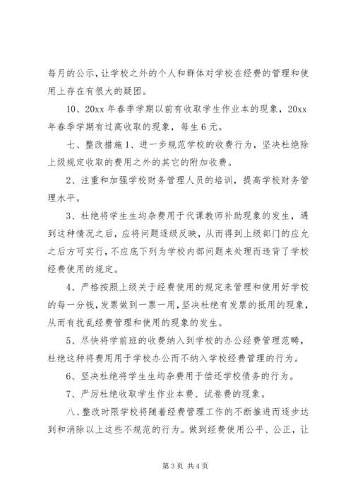 小学经费使用情况自查报告范文.docx