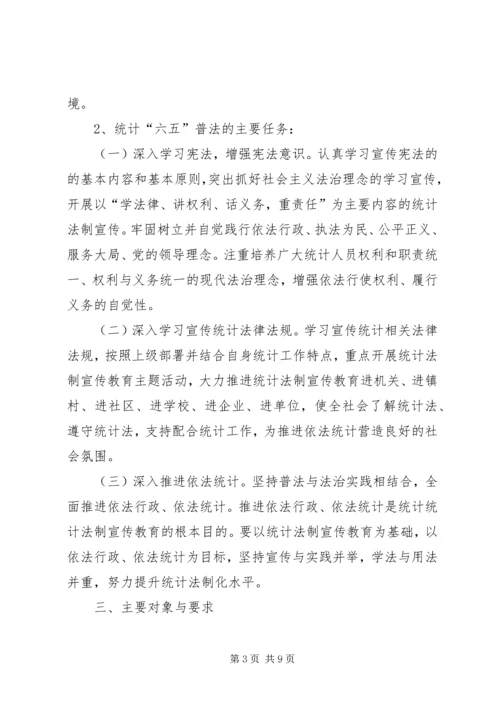 统计法制宣传教育工作规划.docx