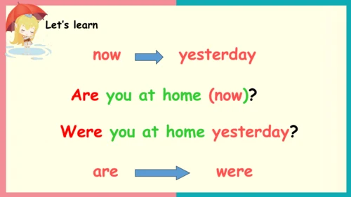 Module 6 Unit 1 Were you at home yesterday 课件(共35张