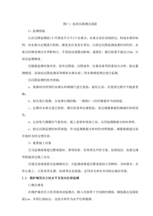 地铁车站基坑监测专题方案.docx