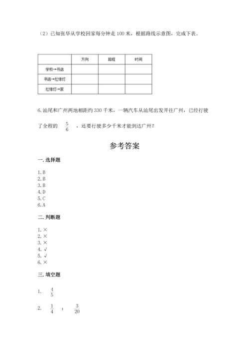 人教版六年级上册数学期中测试卷【新题速递】.docx
