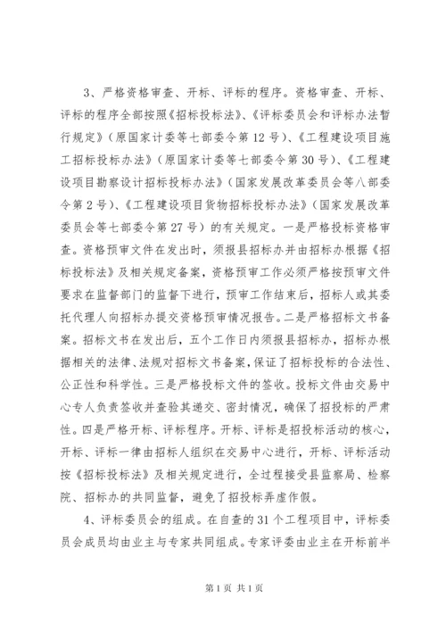 招标投标活动开展情况自查报告.docx