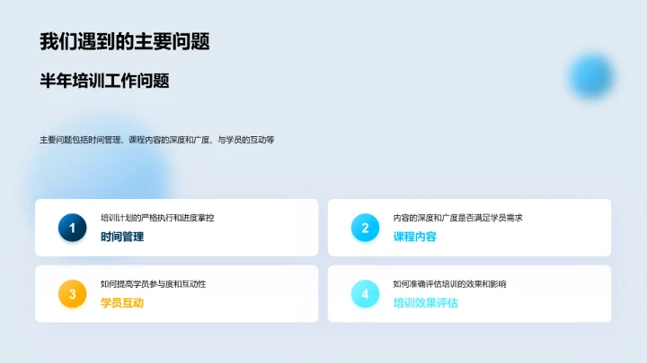 半年培训效果评估PPT模板