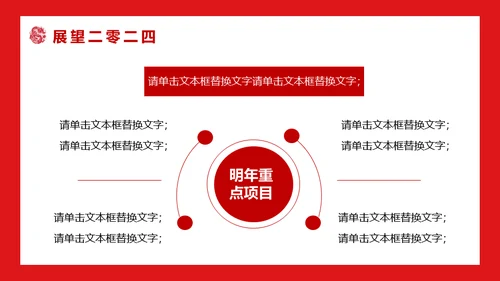 开门红公司联欢晚会通用PPT模板
