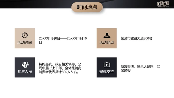 黑金高档金融商业活动策划执行方案PPT