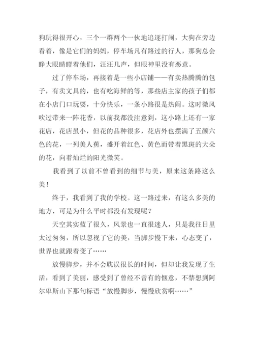 放慢你的脚步作文800字-1.docx