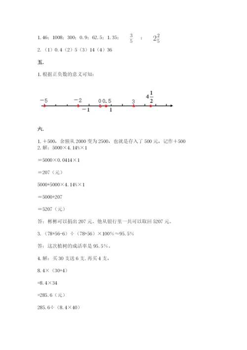 杭州文澜中学小升初数学试卷及参考答案（巩固）.docx