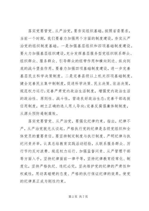 从严治党工作计划.docx