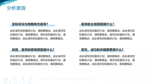 蓝色简约工作复盘工作总结PPT模板宣传PPT动态PPT