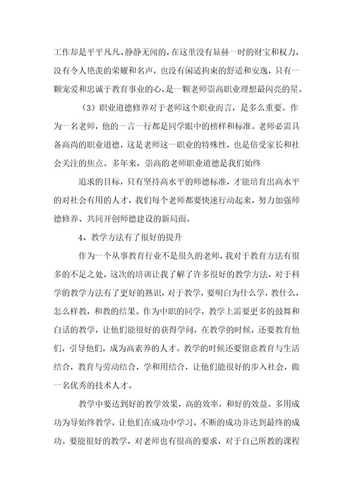 (热)骨干教师培训总结