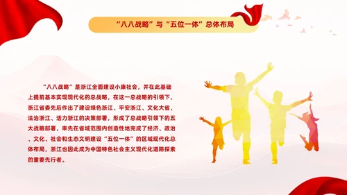 红色党建风八八战略党课学习课程PPT