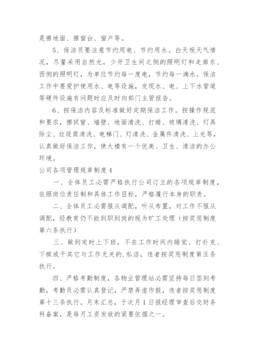 公司各项管理规章制度_1.docx