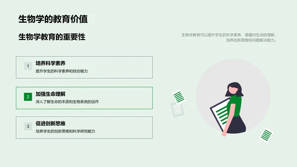 生物学实践应用PPT模板