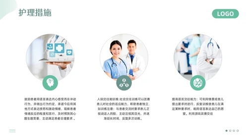 绿色简约精神科护理查房PPT模板宣传PPT动态PPT