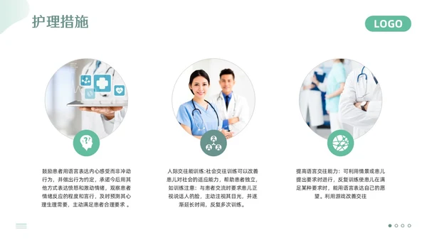 绿色简约精神科护理查房PPT模板宣传PPT动态PPT
