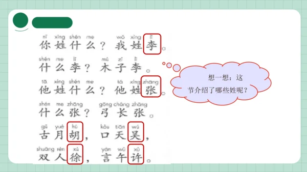 识字2 姓氏歌   课件