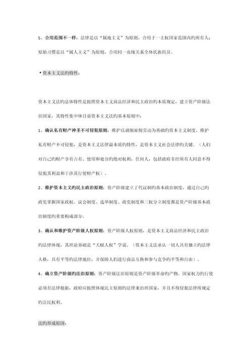 2023年法理学知识点整理.docx